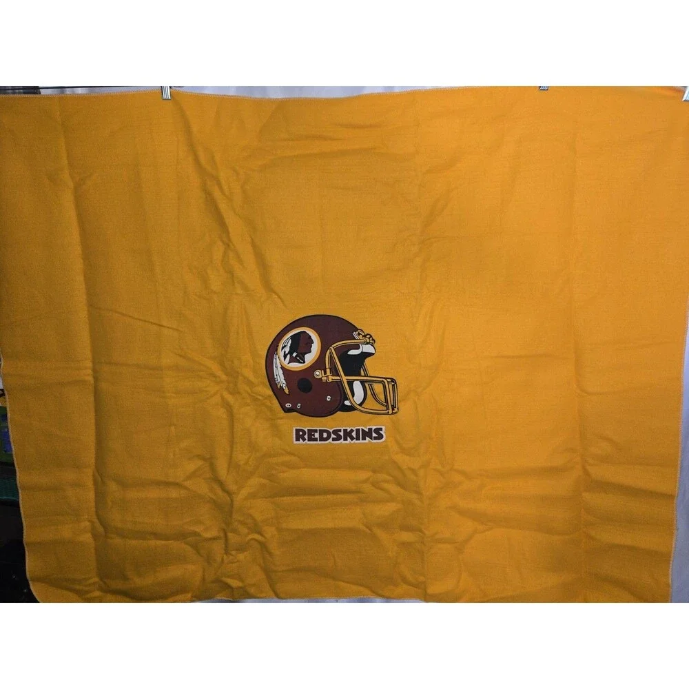 Washington Redskins Large Yellow Throw Blanket (T-AA)
